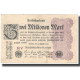 Billet, Allemagne, 2 Millionen Mark, 1923, KM:104a, TTB - 2 Miljoen Mark