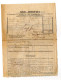 FERROVIA FOSSANO MONDOVI' Biglietto Bollettino Di Consegna Spedizione A Piccola Velocità 1902 - Europa