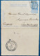 Carte Lettre Pour L'etranger Entier 25cts Bleu Dateur " BRUXELLES DEPART " Pour CONSTANTINOPLE Arrivée DEUTSCHES POST - Carte-Lettere