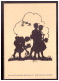 DT-Reich (021731) Scherenschnittkarte , Liederbuch Werbung NR 34, Ernest A. Poturzek, Ungebraucht - Silhouettes