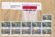 LANDSCAPES STAMPS ON REGISTERED COVER, 2022, ARGENTINA - Covers & Documents
