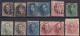 Belgien 1851/63 - Lot Aus  Mi.Nr. 3 - 13 - Gestempelt Used - 1849-1865 Medallions (Other)