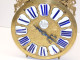 -ANCIEN MOUVEMENT PENDULE LANTERNE XVIII Cadran Cartouches émaillées E - Clocks
