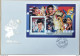 History Of Cinema Elvis Presley, Arnold Schwarzenegger, Batman, Cat Women, Dinosaur, Burkina Faso Golden Cachet MS FDC - Elvis Presley