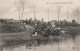 CARTE POSTALE ORIGINALE ANCIENNE : VILLARS LES DOMBES LE VIDAGE D'UN ETANG EN POISSONS PECHE AU FILET ANIMEE AIN (01) - Villars-les-Dombes