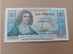 Billete De Francia De La África Ecuatorial Francesa (Saint Pierre Et Miquelon) De 10 Francs, UNC - Ohne Zuordnung