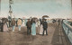 Oostende Wandelen Op Het Staketsel Ingekleurd 1912 - Oostende