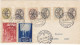 CITTA' DEL VATICANO - ROMA - BUSTA - VIAGGIATA PER SENIGALLIA (ANCONA) 1954 - Covers & Documents