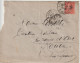 Lettre En Franchise Gendarmerie FM 6 Oblitération 1933 Lisieux, Illustrée Au Verso - Military Postage Stamps