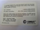 USA  / COMSAT / CHIP CARD  100 UNITS 10 MINUTES COMSAT : COM13A 100u COMSAT SI-6 (ctrl 2020) USED   **13107** - [2] Chipkarten
