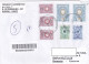 COAT OF ARMS, STAMPS ON REGISTERED COVER, 2021, RUSSIA - Brieven En Documenten