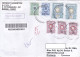 COAT OF ARMS, STAMPS ON REGISTERED COVER, 2021, RUSSIA - Covers & Documents