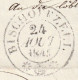 1844 - Lettre Pliée De BISCHOFEZELL, Bishopfzell, Thurgovie Vers Frauenfeld - Cachet à Date D'arrivée - ...-1845 Préphilatélie