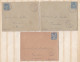 3 Enveloppes 1891 Cachets Riols, Cessenon , Pour Emile Mailhac à  Roquebrun - 1876-1898 Sage (Tipo II)
