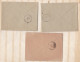 3 Enveloppes 1891 Cachets Riols, Cessenon , Pour Emile Mailhac à  Roquebrun - 1876-1898 Sage (Tipo II)