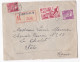 Enveloppe 1949 De Nimes Gard Pour Mme L. Maurin à Sete Hérault - Covers & Documents