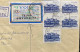 SOUTH AFRICA  1988, REGISTER COVER USED, VLOEDRAMP NATAL OVPT, UPRATED MULTI 6 STAMP, ESIKHAWINI &  EMPANGENI TOWN 6 CAN - Lettres & Documents