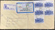 SOUTH AFRICA  1988, REGISTER COVER USED, VLOEDRAMP NATAL OVPT, UPRATED MULTI 6 STAMP, ESIKHAWINI &  EMPANGENI TOWN 6 CAN - Covers & Documents