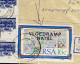 SOUTH AFRICA  1988, REGISTER COVER USED, VLOEDRAMP NATAL OVPT, UPRATED MULTI 6 STAMP, ESIKHAWINI &  EMPANGENI TOWN 6 CAN - Briefe U. Dokumente