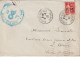 Lettre En Franchise FM 7 Gendarmerie Oblitération 1937 Coulans (72) - Militaire Zegels