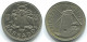 25 CENTS 1980 BARBADOS Moneda #WW1161.E - Barbades