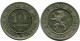 10 CENTIMES 1862 BÉLGICA BELGIUM Moneda #AZ133.1.E - 10 Cents