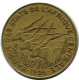 10 FRANCS CFA 1998 ESTADOS DE ÁFRICA CENTRAL (BEAC) Moneda #AP861.E - Centraal-Afrikaanse Republiek