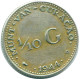 1/10 GULDEN 1944 CURACAO NEERLANDÉS NETHERLANDS PLATA #NL11810.3.E - Curacao