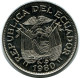 1 SUCRE 1980 ECUADOR Moneda #AZ168.E - Equateur