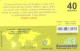 Brazil:Brasil:Used Phonecard, Anatel, Sercomtel, 40 Units, 4,86, Tirage 100000, Dark Yellow, 2009 - Brasilien