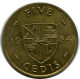 5 CEDIS 1984 GHANA Moneda #AP884.E - Ghana