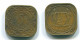 5 CENTS 1972 SURINAME NEERLANDÉS NETHERLANDS Nickel-Brass #S12966.E - Surinam 1975 - ...