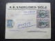 Griechenland 1925 Umschlag A.E. Angelides Volo Einschreiben Nach Betzdorf Sieg Mit Ank. Stempel - Storia Postale