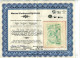 Tannu Tuva 1943 Coat Of Arms Certificate  MNG AI 14910 - Touva