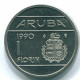 1 FLORIN 1990 ARUBA (NÉERLANDAIS NETHERLANDS) Nickel Colonial Pièce #S13653.F - Aruba