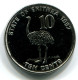 10 CENTS 1997 ÉRYTHRÉE ERITREA UNC Bird Ostrich Pièce #W11231.F - Erythrée