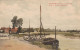 3 Stuks (2 Lithos Gekleurd) Rumpst  Kerkstraat & Veerstraat  Enorme, Mast = Zeilschip 1914 Uitg De Vos Binnenscheepvaart - Rumst