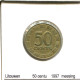 50 CENTU 1997 LITUANIE LITHUANIA Pièce #AS700.F - Litouwen