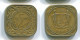 5 CENTS 1966 SURINAME NÉERLANDAIS NETHERLANDS Nickel-Brass Colonial Pièce #S12825.F - Surinam 1975 - ...