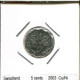 5 CENTS 2003 SWAZILAND Pièce #AS317.F - Swasiland