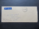 Zypern 1975 Schwarzer Stempel Ra1 Service Des Postes Stempel Lefkosa Nach Krefeld / Einschreiben Luftpost - Brieven En Documenten