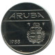 25 CENTS 1988 ARUBA Coin (From BU Mint Set) #AH069.U - Aruba