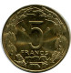 5 FRANCS CFA 2003 CENTRAL AFRICAN STATES (BEAC) Coin #AP859.U - República Centroafricana