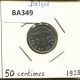 50 CENTIMES 1928 DUTCH Text BELGIEN BELGIUM Münze #BA349.D - 50 Centimes