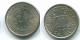 25 CENTS 1974 SURINAME Netherlands Nickel Colonial Coin #S11233.U - Surinam 1975 - ...