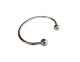 Vintage Silver Tone Metal Torc Bracelet - 17 Cm - Bracelets