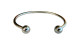 Vintage Silver Tone Metal Torc Bracelet - 17 Cm - Bracelets
