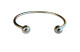 Vintage Silver Tone Metal Torc Bracelet - 17 Cm - Armbanden