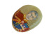 King Charles III Of The United Kingdom Hand Painted On A Beach Stone Paperweight - Fermacarte