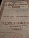 Société Générale De Culture Et D'Industries Tropicales - Action Ordinaire Au Porteur - Bruxelles Le 20 Octobre 1924. - Agriculture